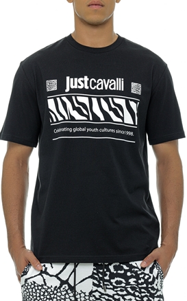 JUST CAVALLI-Tricou cu logo grafic